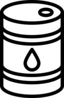 ilustración de diseño de icono de vector de barril de petróleo
