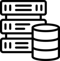 Database Vector Icon Design Illustration