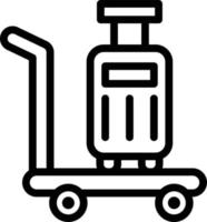 Luggage Vector Icon Design Illustration