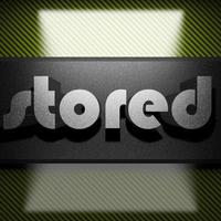 stored word of iron on carbon photo