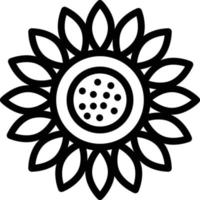 Sunflower Vector Icon Design Illustration