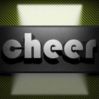 cheer word of iron on carbon photo