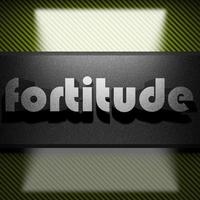 fortitude word of iron on carbon photo