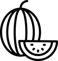 Watermelon Vector Icon Design Illustration