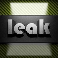 leak word of iron on carbon photo