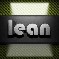 lean word of iron on carbon photo