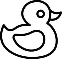 ilustración de diseño de icono de vector de pato de goma