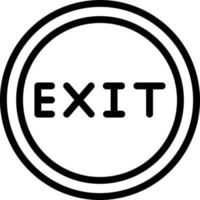 Exit Vector Icon Design Illustration