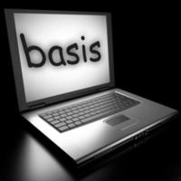 basis word on laptop photo