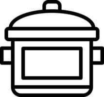 ilustración de diseño de icono de vector de olla de cocina