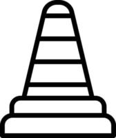 Traffic cone Vector Icon Design Illustration