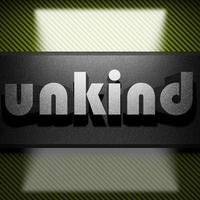 unkind word of iron on carbon photo