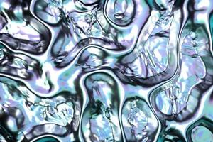 fondo de gradiente de fluido de lámina abstracta. fondo de pantalla 3d líquido holográfico de moda foto