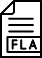 FLA Vector Icon Design Illustration