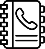 ilustración de diseño de icono de vector de libro de contactos