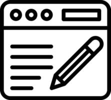 Blogging Vector Icon