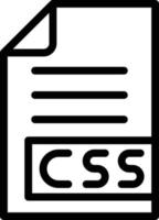 ilustración de diseño de icono de vector css