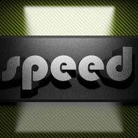 speed word of iron on carbon photo