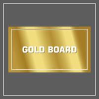 Gold plated blackboard illustration vector, gold plated luxury and expensive whiteboard illustration inspiration