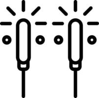 Sparkler Vector Icon Design Illustration