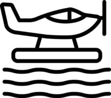 Seaplane Vector Icon Design Illustration