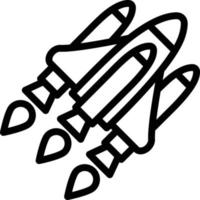 Space shuttle Vector Icon Design Illustration