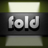 fold word of iron on carbon photo