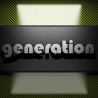 generation word of iron on carbon photo