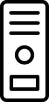 Computer case Vector Icon Design Illustration