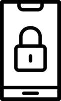 Lock Vector Icon Design Illustration