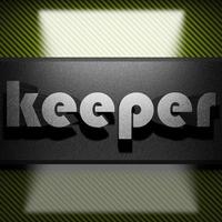 keeper word of iron on carbon photo