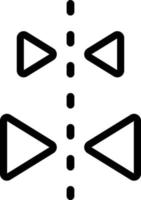 Mirror image Vector Icon Design Illustration
