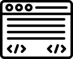 ilustración de diseño de icono de vector de línea de comando