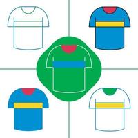 tshirt in flat design style vector