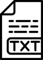 Ilustración de diseño de icono de vector de archivo txt