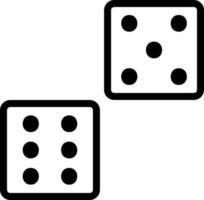 Dice Vector Icon Design Illustration