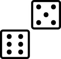 Dice Vector Icon Design Illustration