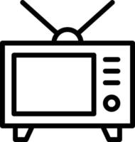 ilustración de diseño de icono de vector de televisión