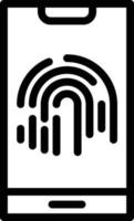 Fingerprint Vector Icon Design Illustration