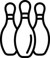 Bowling pins Vector Icon Design Illustration