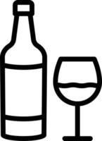Wine bottle Vector Icon Design Illustration