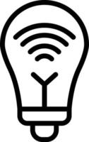 Smart bulb Vector Icon Design Illustration