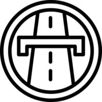 ilustración de diseño de icono de vector de carretera