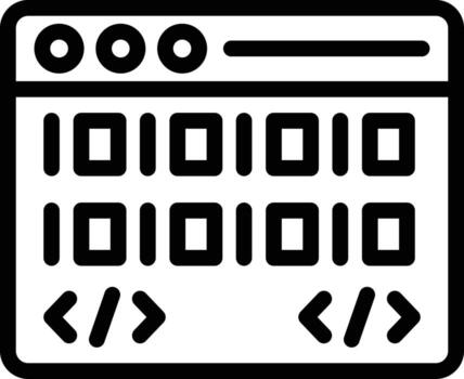 Coding Vector Icon Design Illustration