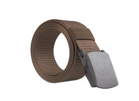 Brown belt isolated on white background with clipping path photo