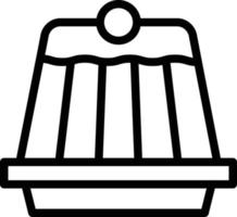 ilustración de diseño de icono de vector de pudín