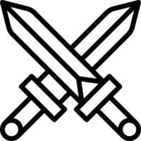 Swords Vector Icon Design Illustration