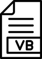 ilustración de diseño de icono de vector vb