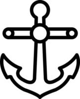 Anchor Vector Icon Design Illustration