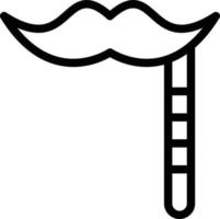 ilustración de diseño de icono de vector de bigote